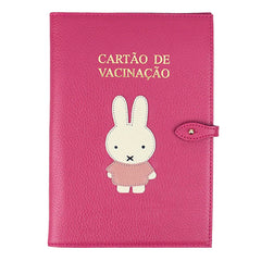 Porta Cartão de Vacina Petit Lapin em Couro Personalizado