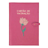 Porta Cartão de Vacina Tulipa Chiclete com Algodão Doce Liso