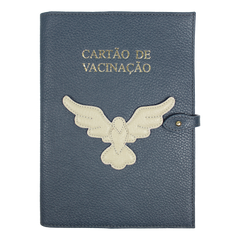 Porta Cartão de Vacina Divino Espírito Santo em Couro Personalizado