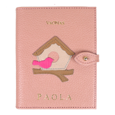 Porta Mini Cartão de Vacina - Modelo Einstein Little Bird em Couro Personalizado