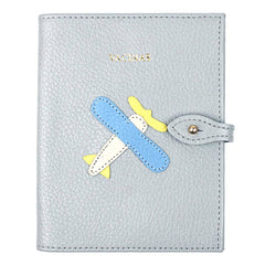 Porta Mini Cartão de Vacina - Modelo Einstein Little Plane em Couro Personalizado