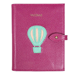 Porta Mini Cartão de Vacina - Modelo Einstein Little Ballon em Couro Personalizado