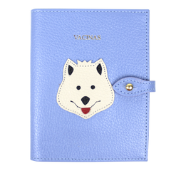 Porta Mini Cartão de Vacina - Modelo Einstein Little Dog em Couro Personalizado