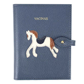 Porta Mini Cartão de Vacina - Modelo Einstein Cavalo Joca em Couro Personalizado