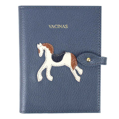 Porta Mini Cartão de Vacina - Modelo Einstein Cavalo Joca em Couro Personalizado