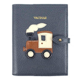 Porta Mini Cartão de Vacina - Modelo Einstein Trenzinho em Couro Personalizado