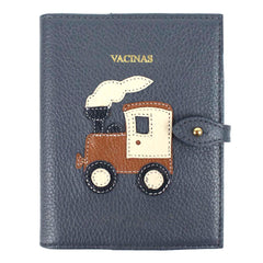 Porta Mini Cartão de Vacina - Modelo Einstein Trenzinho em Couro Personalizado