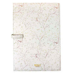 Porta Cartão de Vacina By Mariana Jabur Estampa Birds em Couro Personalizado