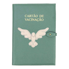 Porta Cartão de Vacina Divino Espírito Santo em Couro Personalizado