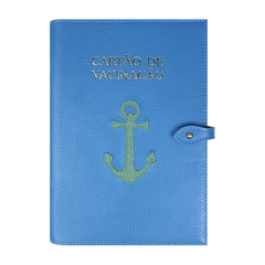 Porta Cartão de Vacina Marinheiro em Couro Personalizado