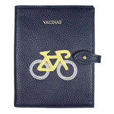 Porta Mini Cartão de Vacina - Modelo Einstein Bicicleta em Couro Personalizado