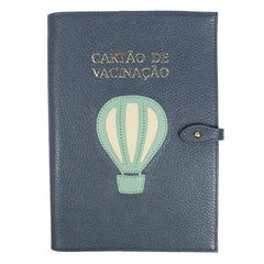 Porta Cartão de Vacina Little Ballon de Couro Personalizado