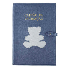 Porta Cartão de Vacina Little Bear em Couro Personalizado