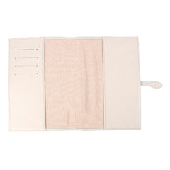 Porta Cartão De Vacina Orquídea Dupla Off White Liso com Lima Liso, Lima Prada e Rosa Orquídea Pronta Entrega