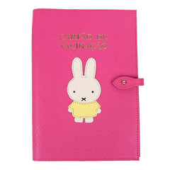 Porta Cartão de Vacina Petit Lapin em Couro Personalizado
