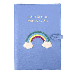 Porta Cartão De Vacina Arco Íris Sky Pronta Entrega
