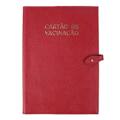 Porta Cartão de Vacina em Couro Personalizado