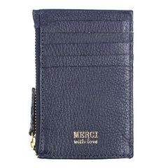 Porta Cartão Nina Matelasse Marinho Liso Pronta Entrega