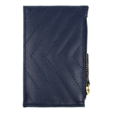 Porta Cartão Nina Matelasse Marinho Safiano Pronta Entrega