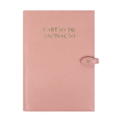 Porta Cartão de Vacina em Couro Personalizado