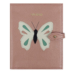 Porta Mini Cartão de Vacina - Modelo Einstein Borboleta em Couro Personalizado