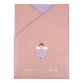 Porta Certidão de Nascimento Fadinha em Couro Personalizado