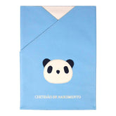 Porta Certidão de Nascimento Little Panda em Couro Personalizado