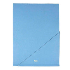 Porta Certidão de Nascimento Little Panda Aqua Liso com Off White Liso Pronta Entrega