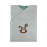 Porta Certidão de Nascimento Little Horse em Couro Personalizado