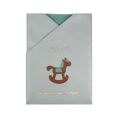 Porta Certidão de Nascimento Little Horse em Couro Personalizado