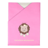 Porta Certidão de Nascimento Leoa em Couro Personalizado