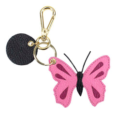 Chaveiro Borboleta em Couro Personalizado