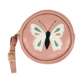 Porta Chupeta Borboleta em Couro Personalizada