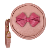 Porta Chupeta Laço em Couro Personalizada