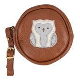 Porta Chupeta Coruja em Couro Personalizada