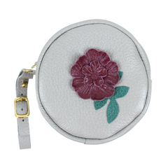 Porta Chupeta Le Jardin em Couro Personalizada