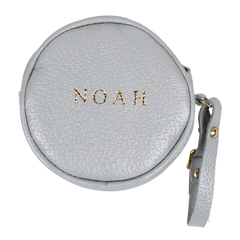 Porta Chupeta Little Car Cinza Claro Liso com Aqua Liso Pronta Entrega