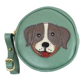 Porta Chupeta Cachorro Toddy em Couro Personalizada