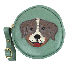 Porta Chupeta Cachorro Toddy em Couro Personalizada