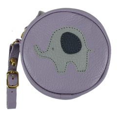 Porta Chupeta Little Elephant em Couro Personalizada