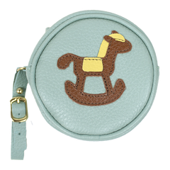 Porta Chupeta Little Horse em Couro Personalizada