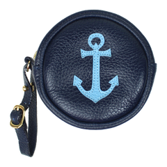 Porta Chupeta Marinheiro em Couro Personalizada