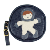 Porta Chupeta Astronauta em Couro Personalizada