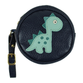 Porta Chupeta Little Dino em Couro Personalizada