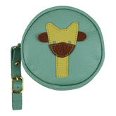 Porta Chupeta Little Giraffe em Couro Personalizada