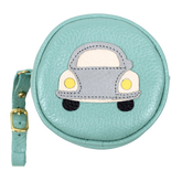 Porta Chupeta Little Car em Couro Personalizada