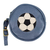 Porta Chupeta Bola de Futebol em Couro Personalizada