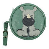 Porta Chupeta Rinoceronte em Couro Personalizada