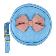 Porta Chupeta Laço em Couro Personalizada