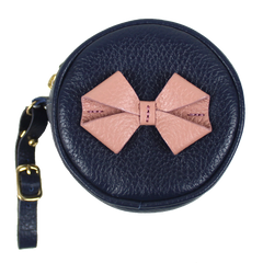 Porta Chupeta Laço em Couro Personalizada